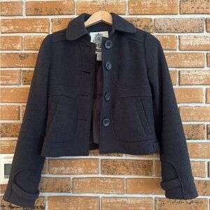BB Dakota Vintage Cropped Wool Jacket
